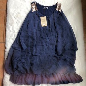 NWT Silk-blend top made in Italy